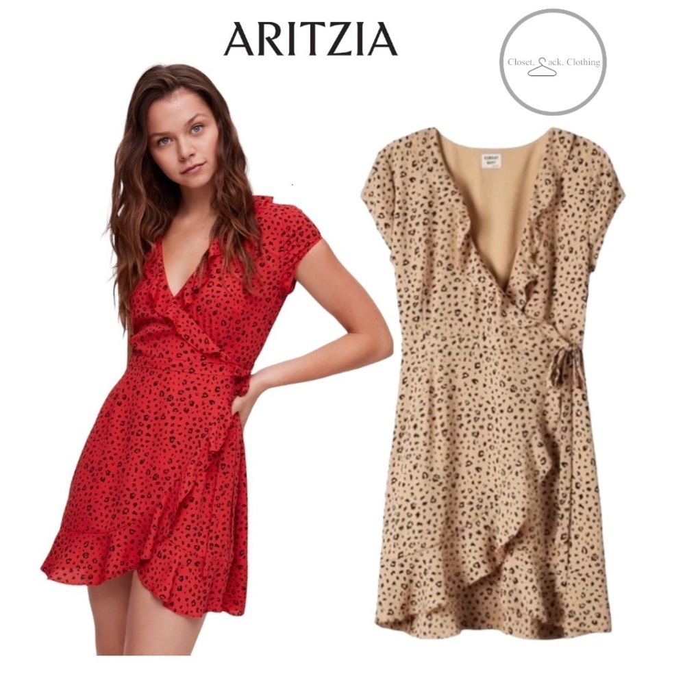 Aritzia Sunday Best Savoy Wrap Dress Size 4 - Picture 1 of 12